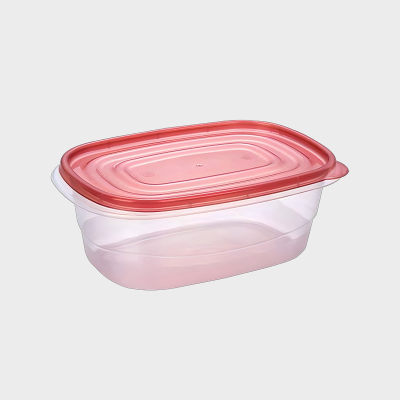 PFB012 1900ml বৃত্তাকার-আয়তক্ষেত্রাকার স্ট্যান্ডার্ড PP ফুড স্টোরেজ কন্টেইনার